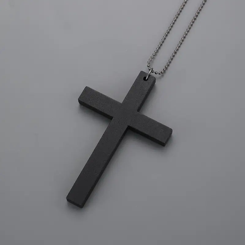 Cross Wooden Necklace