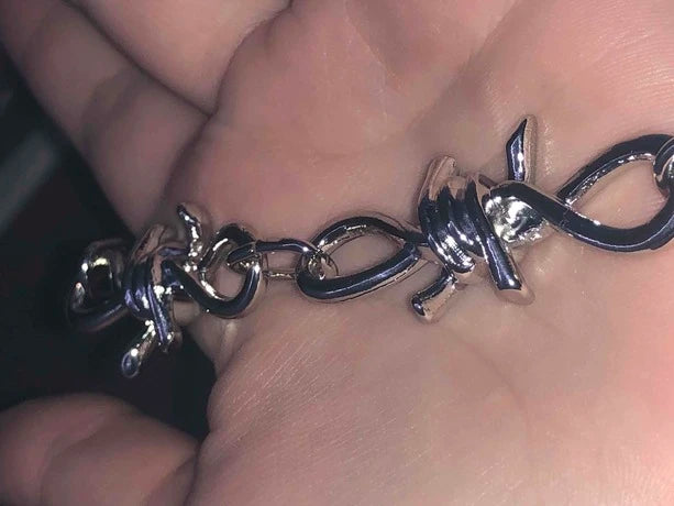 Spiked Barbed Wire Wallet Chain