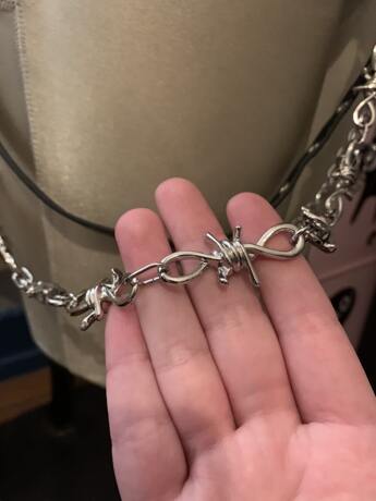Spiked Barbed Wire Wallet Chain