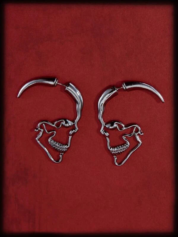 Skeleton Goth 3D Earrings