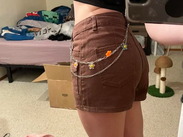 Daisy Beaded Rainbow Chain