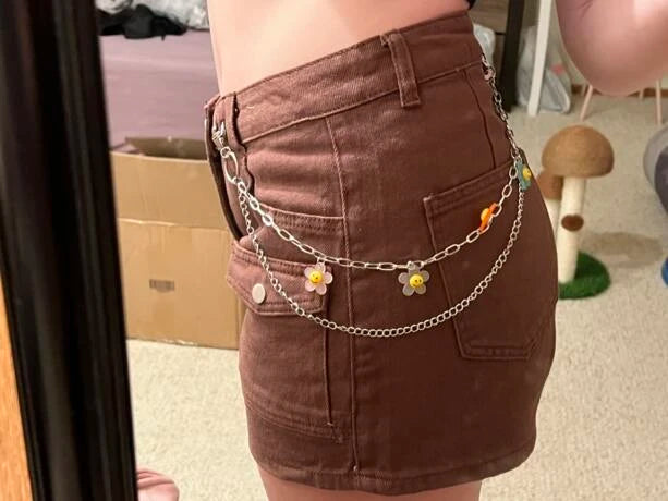 Daisy Beaded Rainbow Chain