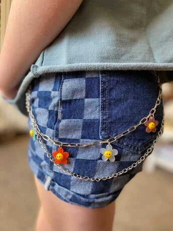 Daisy Beaded Rainbow Chain
