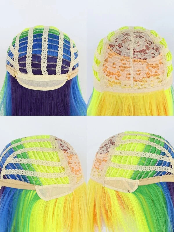 Rainbow Drag Queen Cosplay Wig