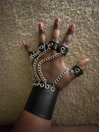 Chain Ring Bracelet Glove