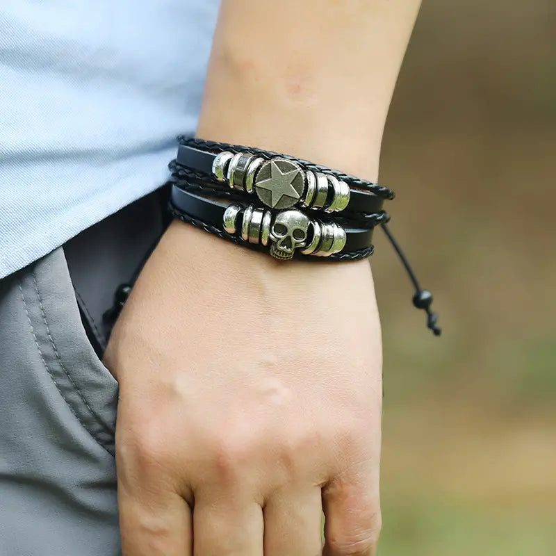 Gothic Punk Bracelet Set