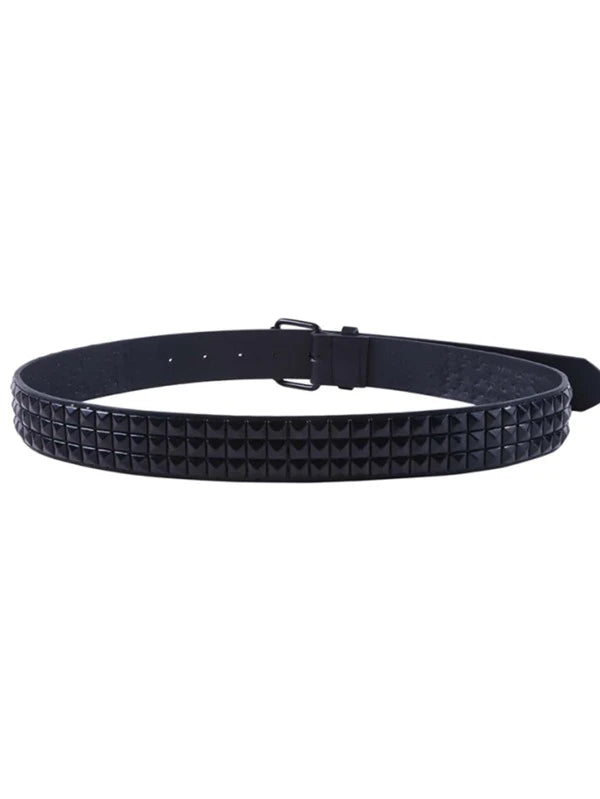Pyramid Studded Belt Black