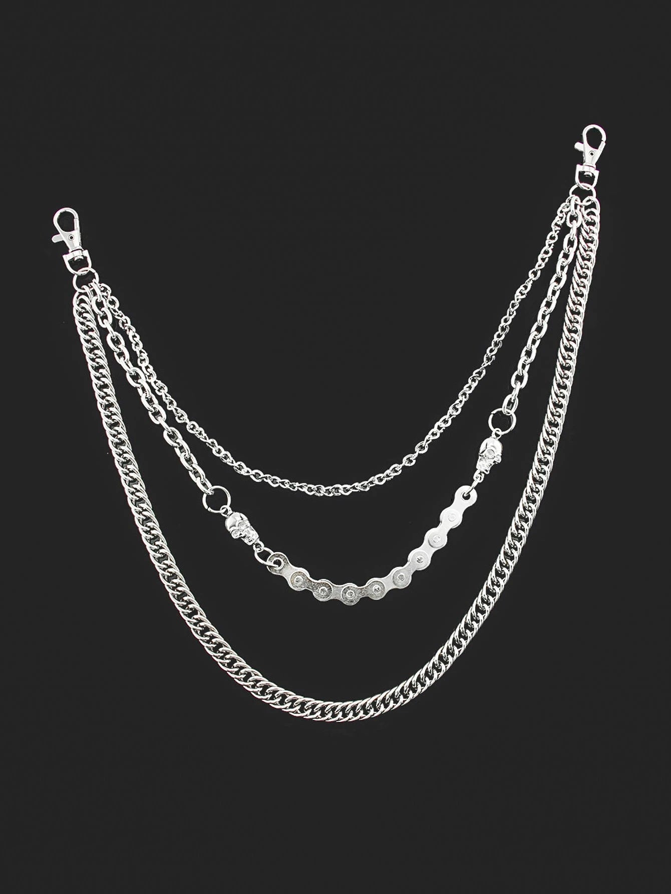 Bike Skull Wallet Chain