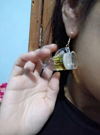 Acrylic Beer Mug Earrings