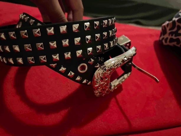 Rivet Studded Belt Western Belt