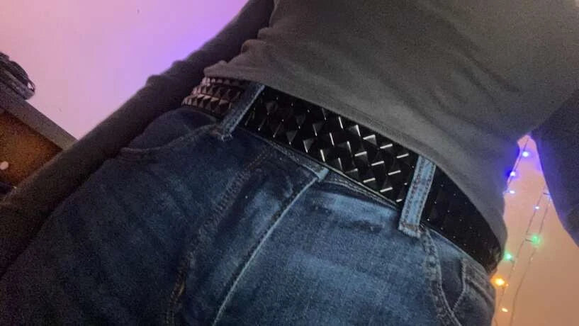 Pyramid Studded Belt Black