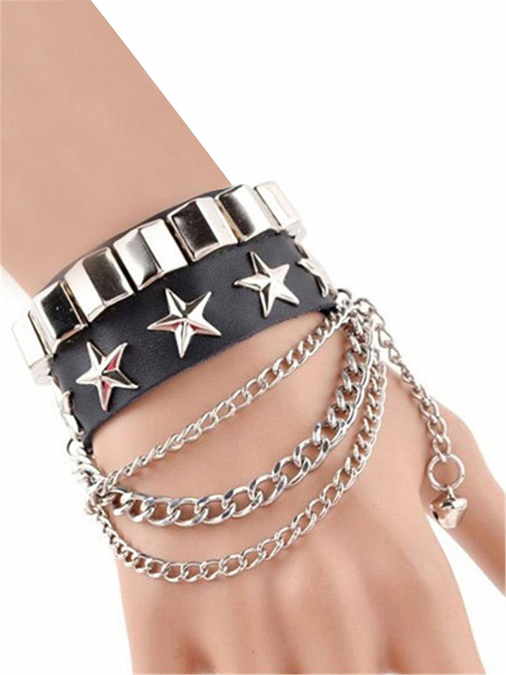 Punk Cuff Bracelet 2PC Set