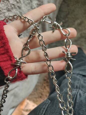 Barbed Wire Wallet Chain