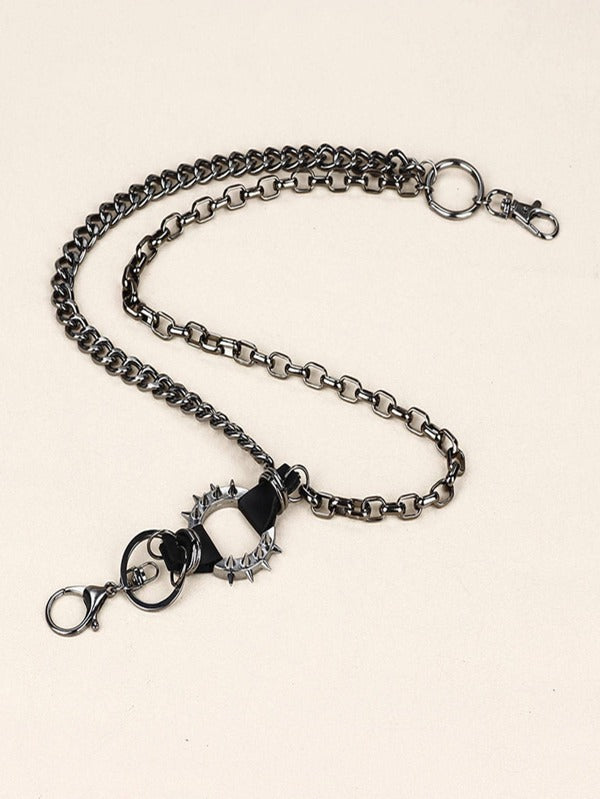 Spiked O Ring Pants Chain