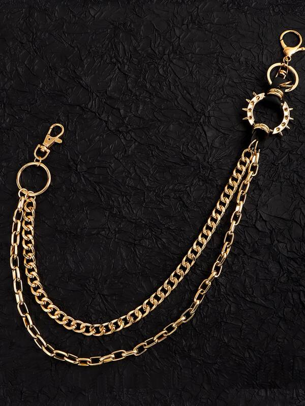 Spiked O Ring Pants Chain