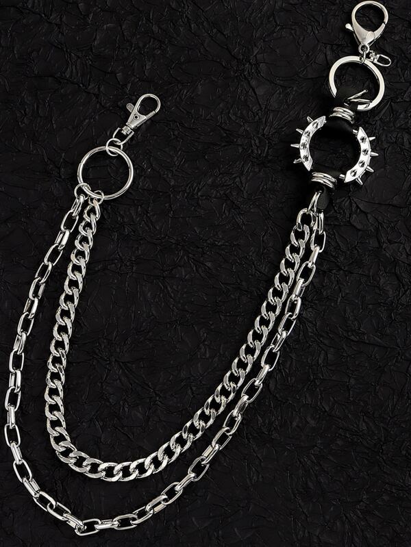 Spiked O Ring Pants Chain