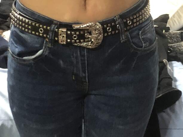 Rivet Studded Belt Western Belt
