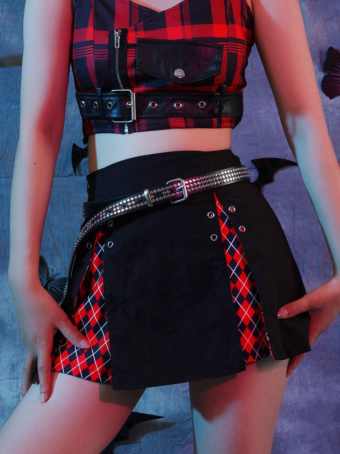 Rivet Stud Button Belt