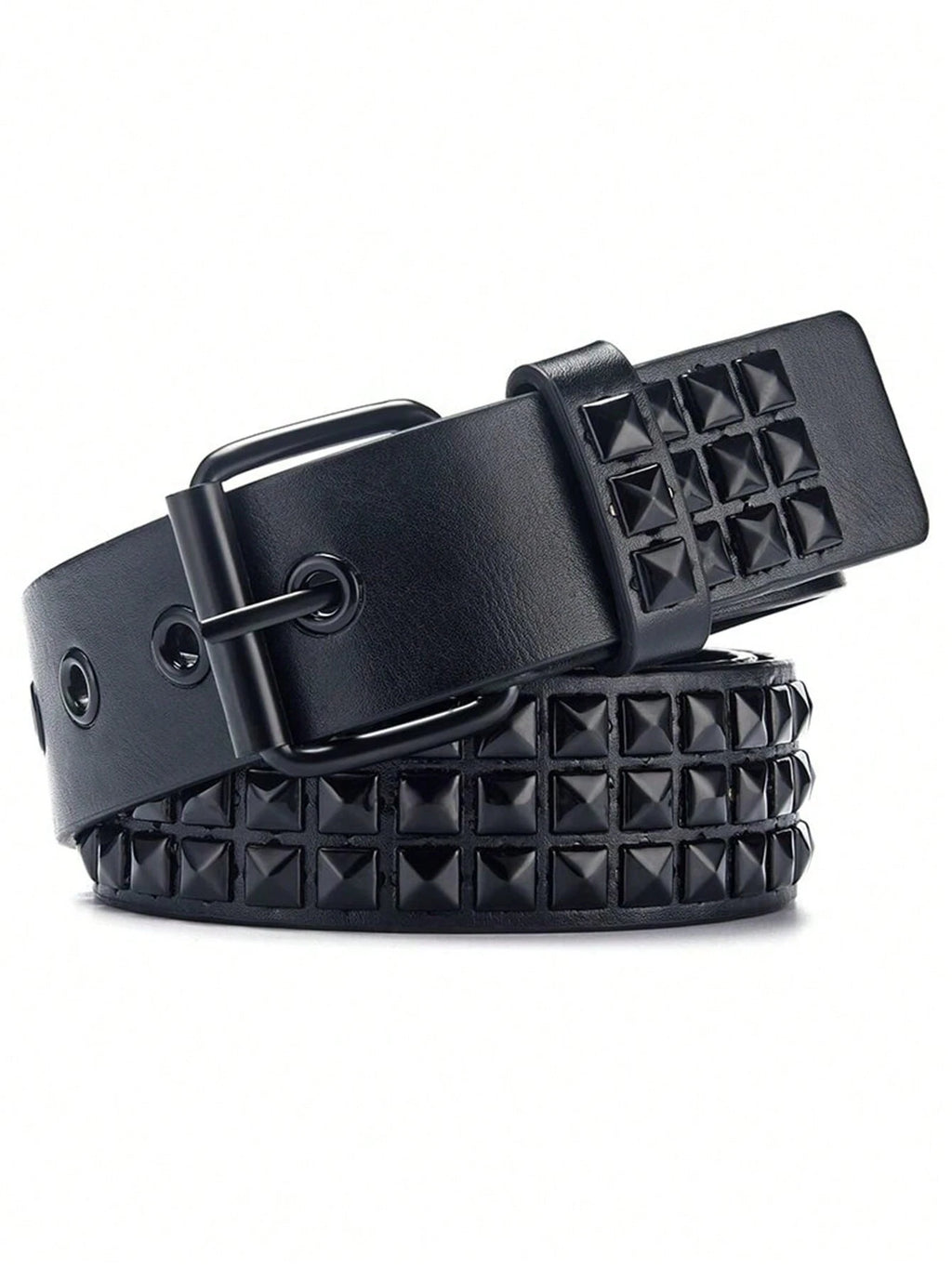 Pyramid Studded Belt Black