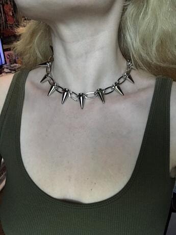Spiked Choker Necklace