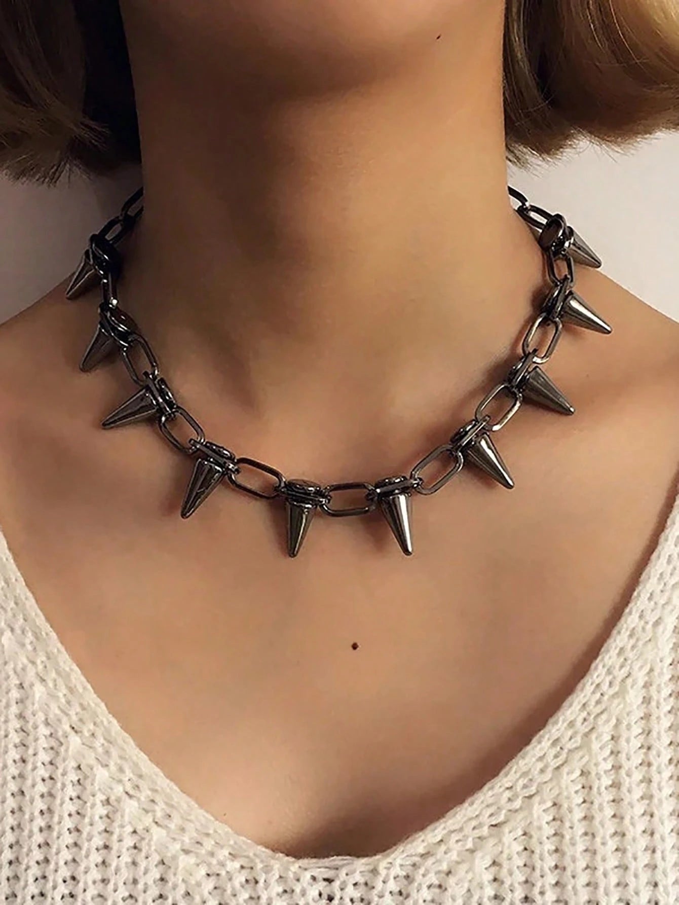 Spiked Choker Necklace