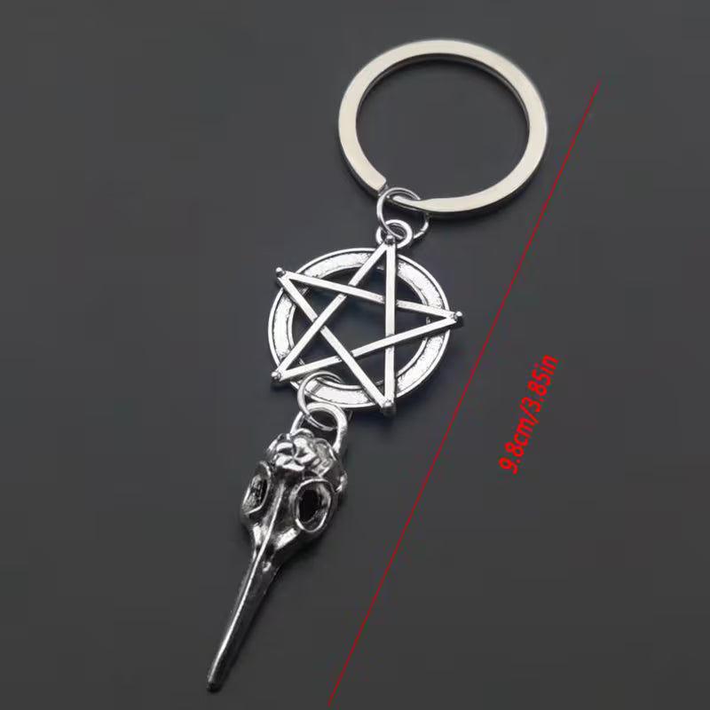 Plague Doctor Star Keychain