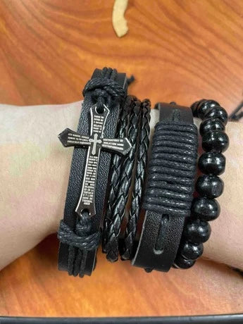 Cross Bracelet Set