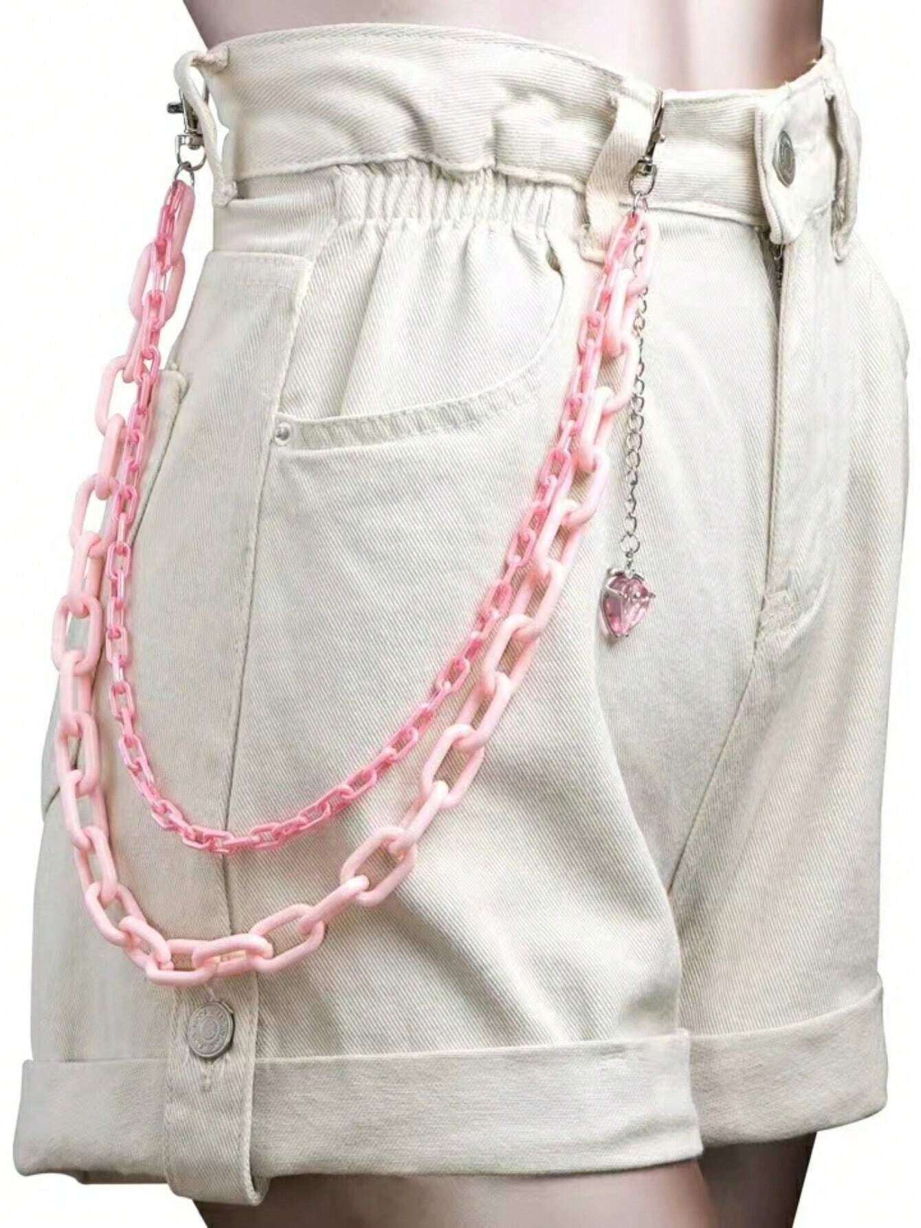 Strawberry Pink Pants Chain