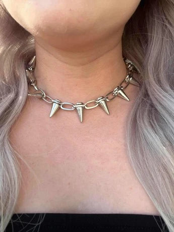 Spiked Choker Necklace