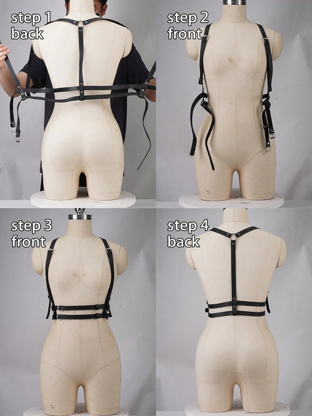 Vegan Leather Suspenders