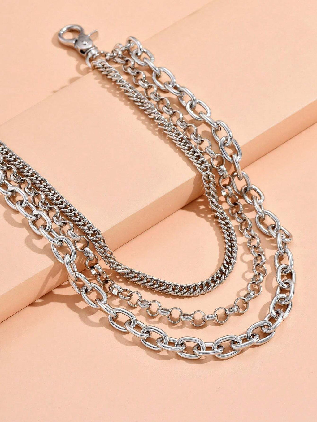 Layered 4 Row Pants Chain