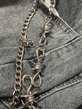 Barbed Wire Wallet Chain