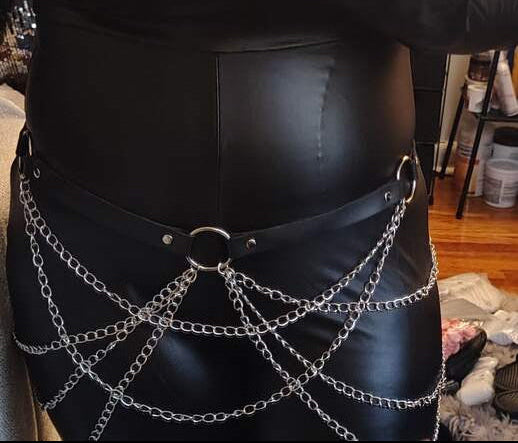 Emo Goth Chain Mail Belt