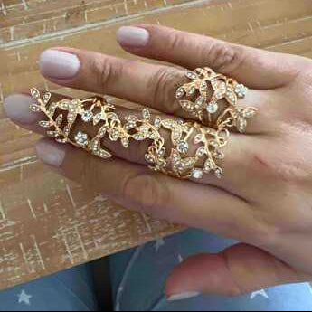Gold Wedding Ring Chain Wrap