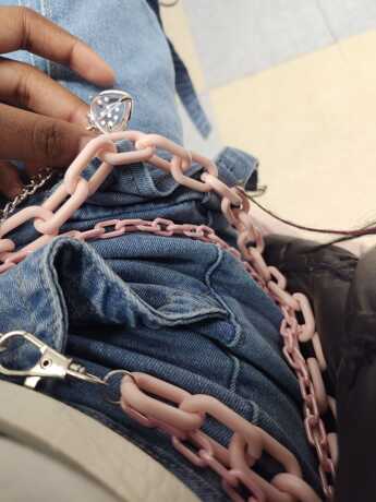 Strawberry Pink Pants Chain