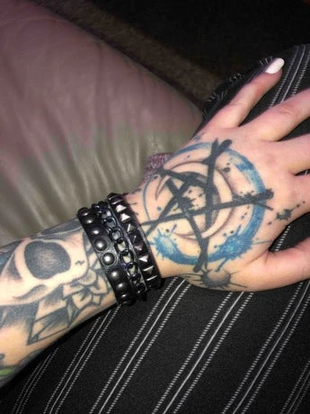 Punk Cuff Bracelet Retro Rock Wristband