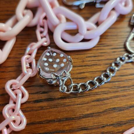 Strawberry Pink Pants Chain