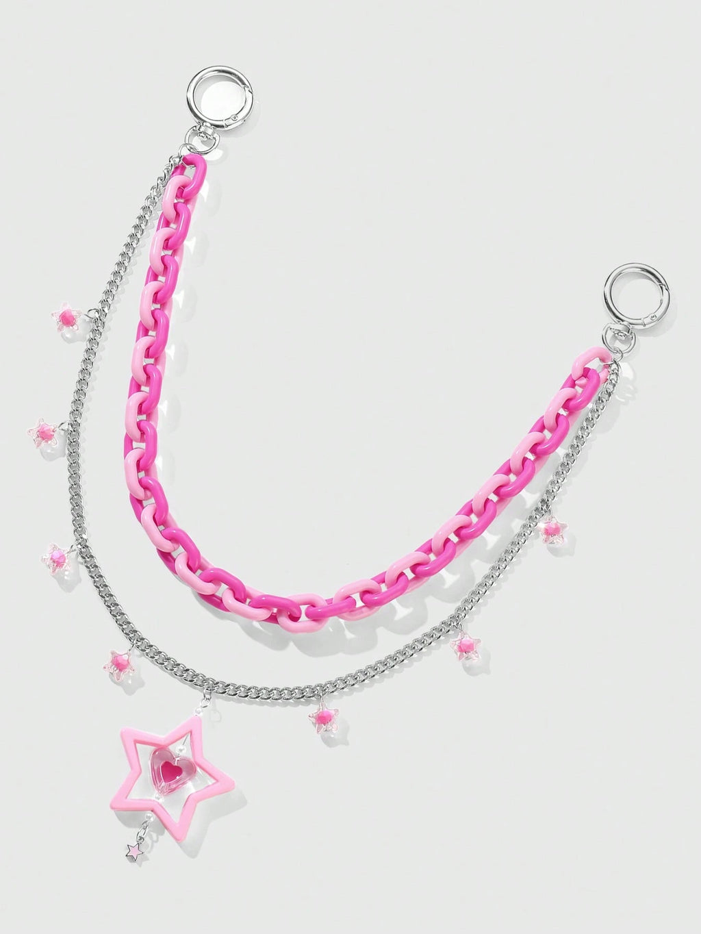 Kandi Hot Pink Pants Chain