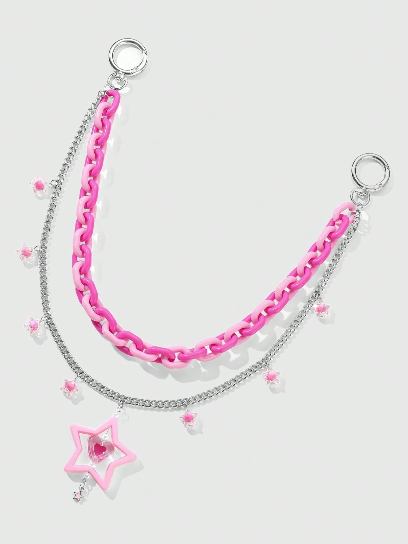 Kandi Hot Pink Pants Chain