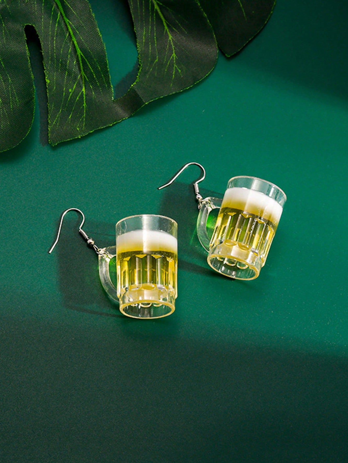 Acrylic Beer Mug Earrings