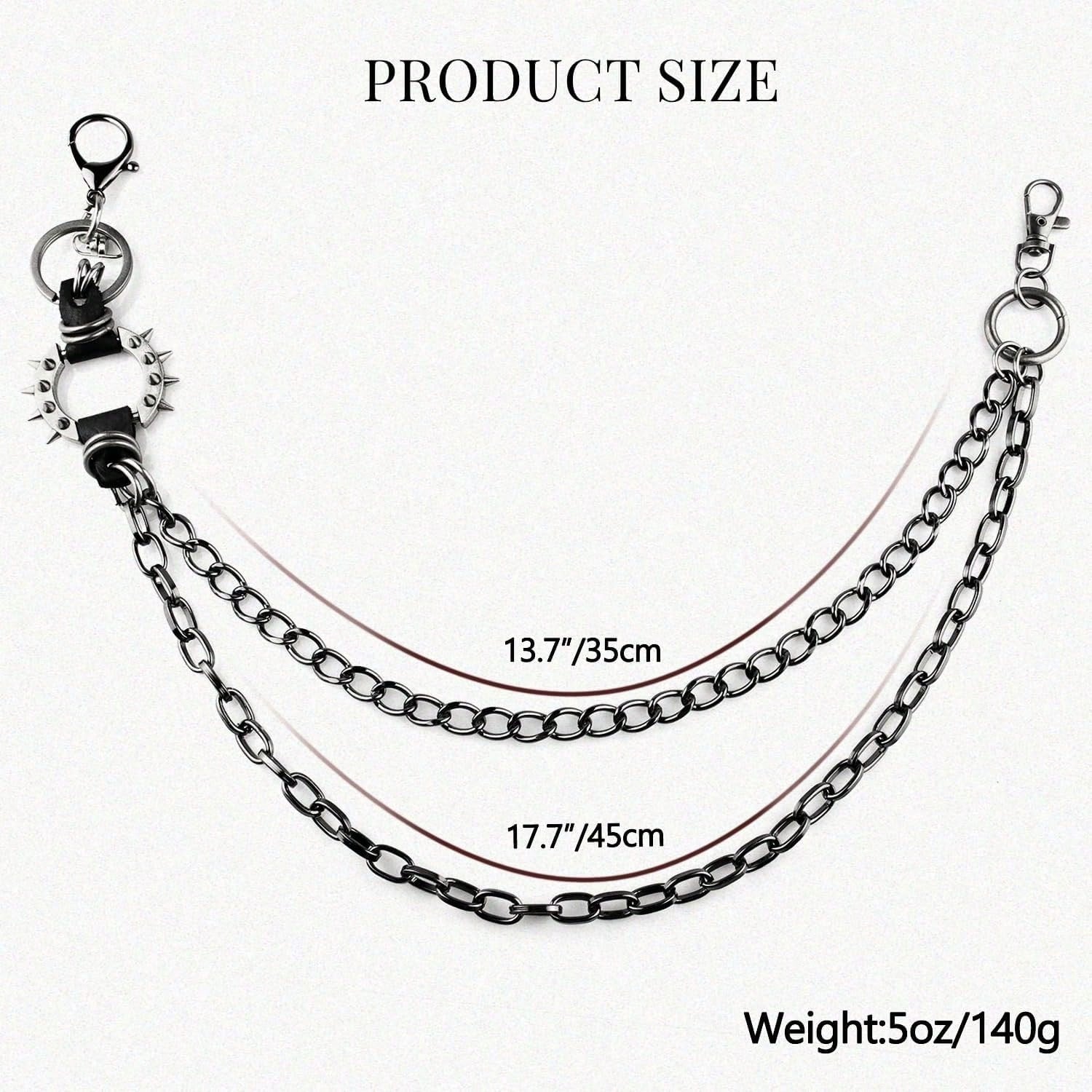 Spiked O Ring Pants Chain