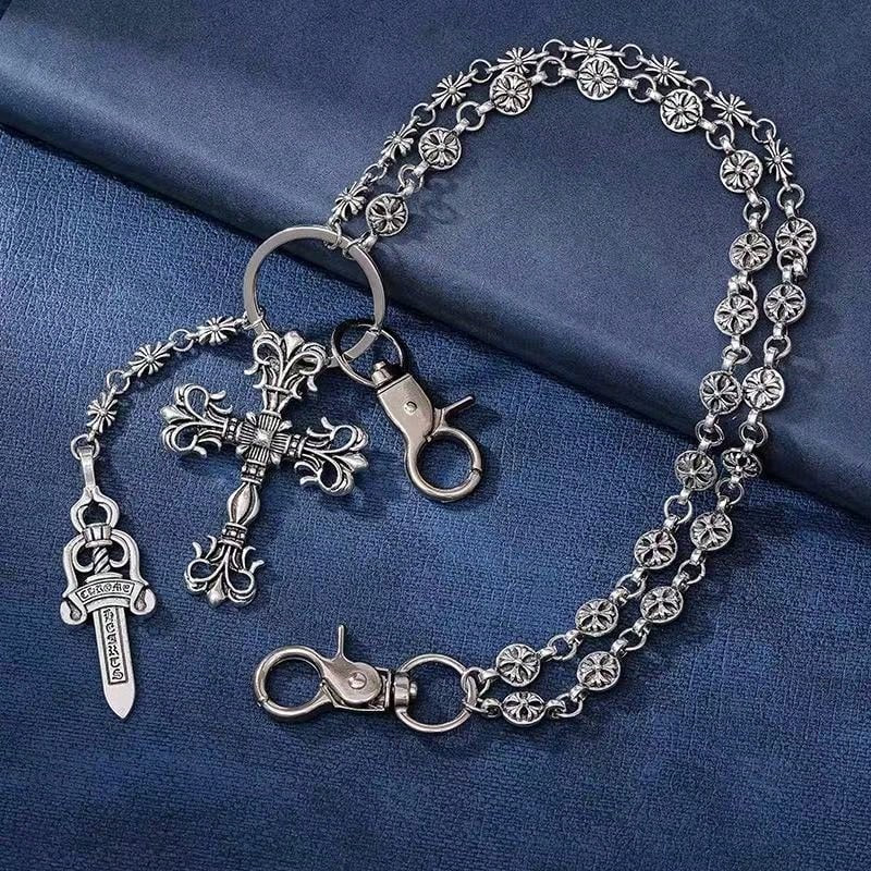 CH Cross Silver Pants Chain