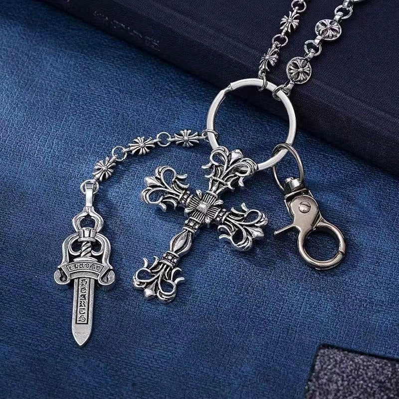 CH Cross Silver Pants Chain
