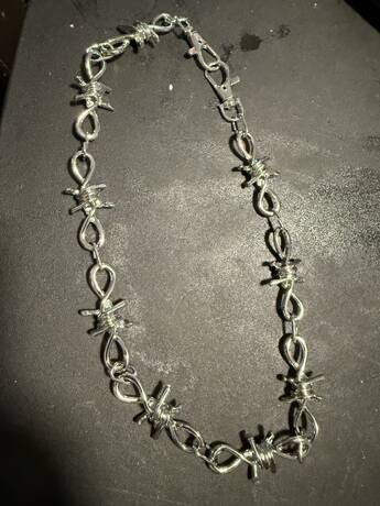 Spiked Barbed Wire Wallet Chain