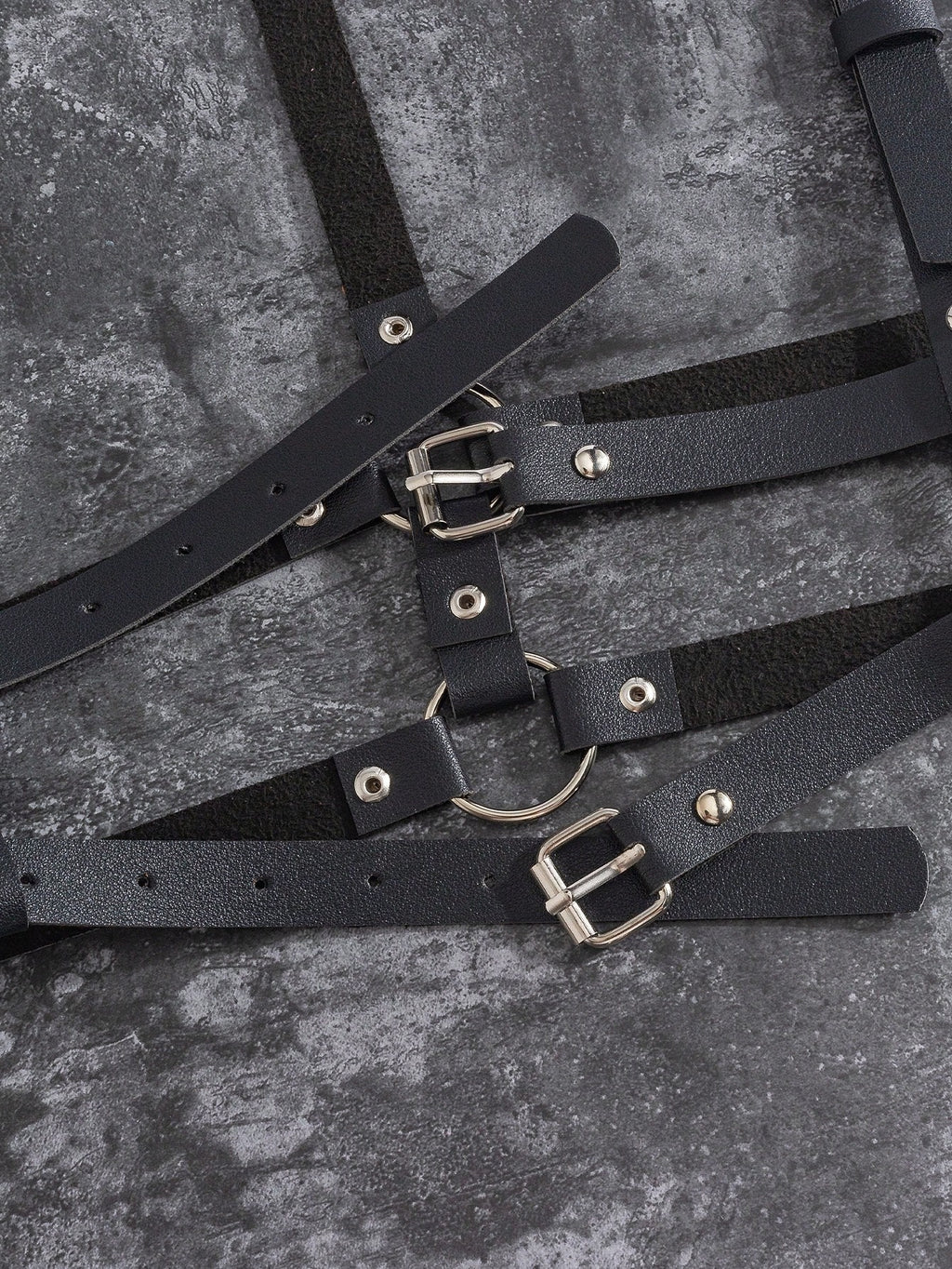 Vegan Leather Suspenders