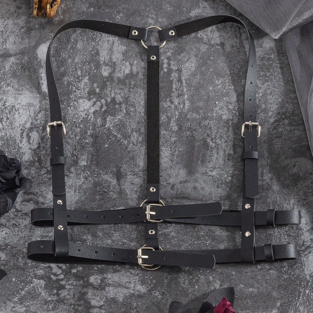 Vegan Leather Suspenders