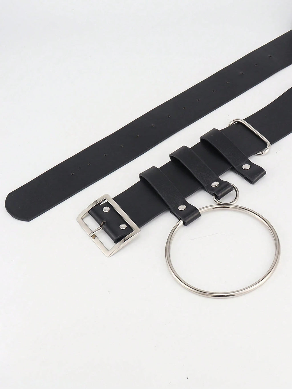 Black O-Ring Chain Belt