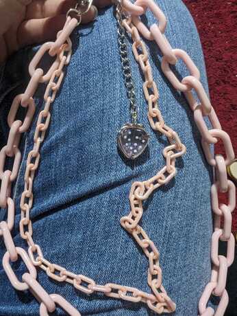Strawberry Pink Pants Chain