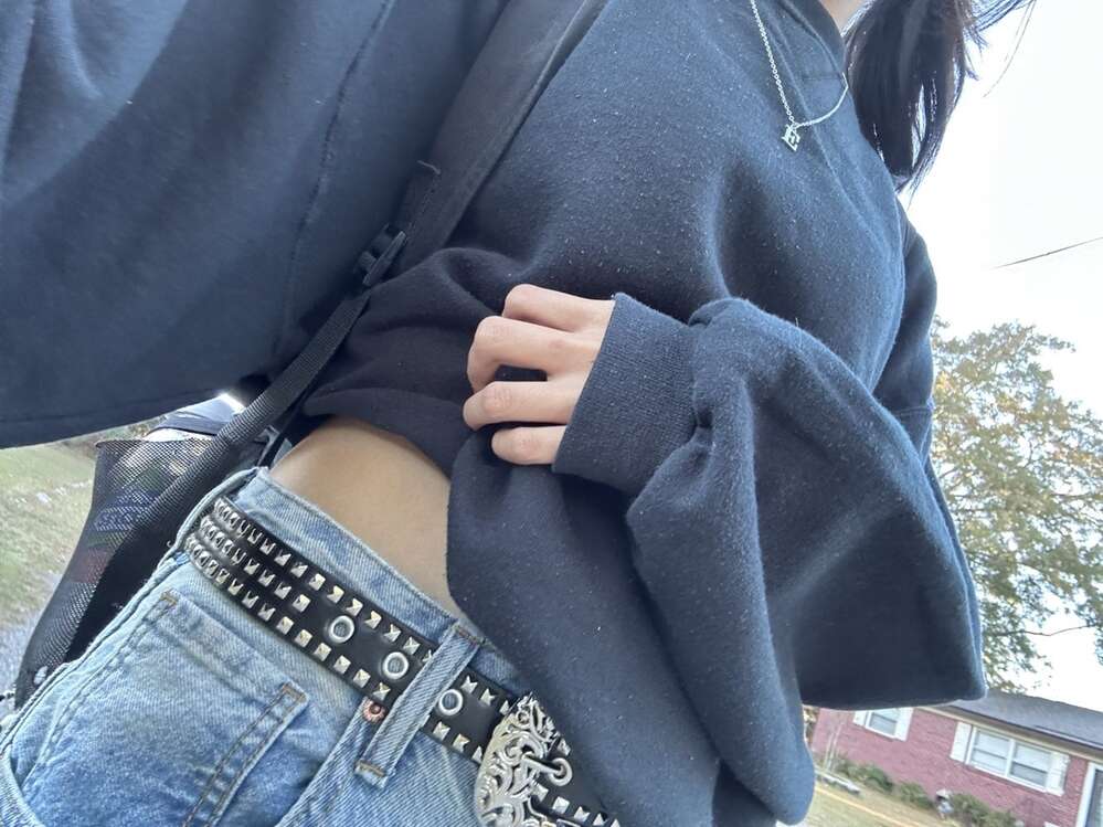 Rivet Studded Belt Western Belt