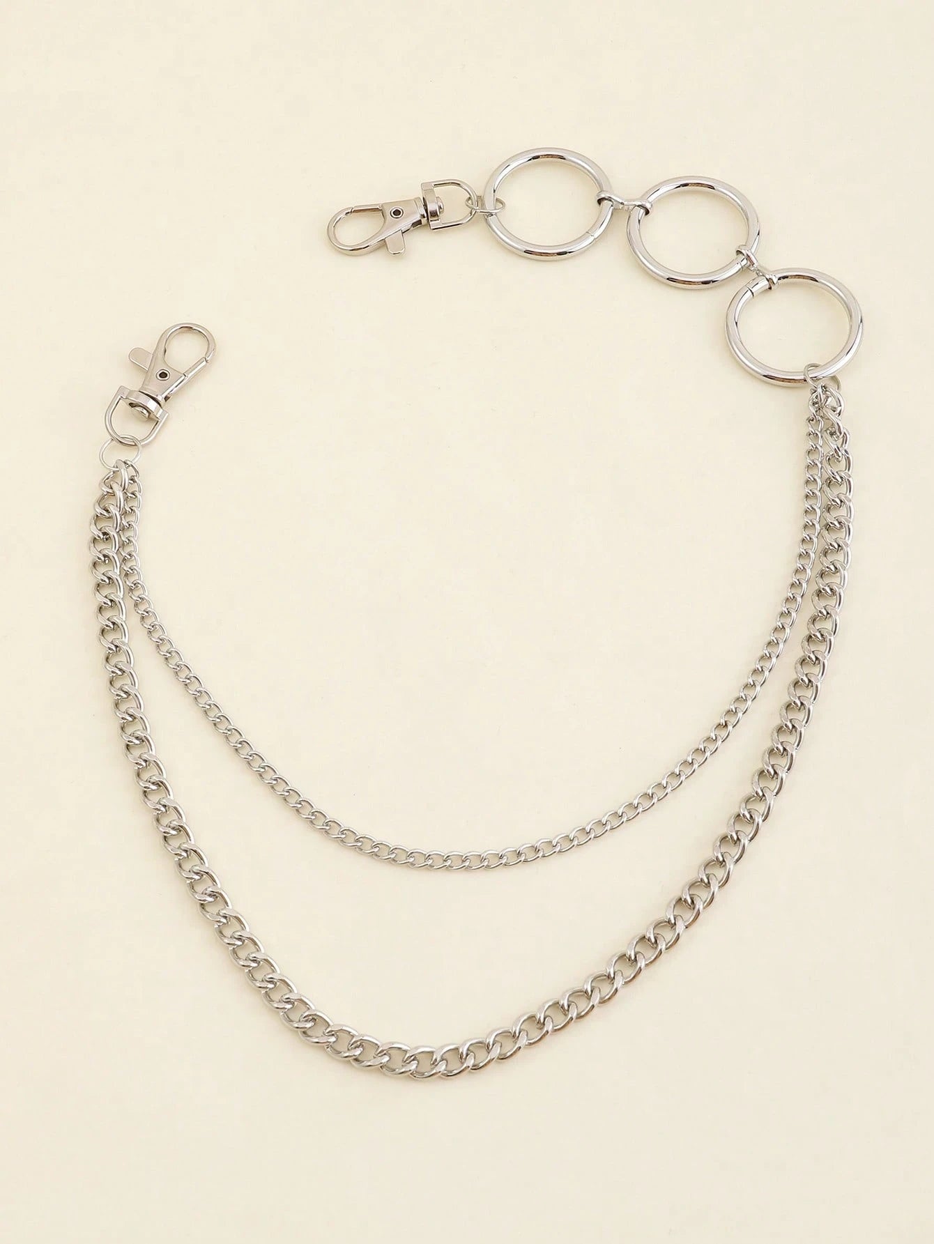 Gothic O Ring Layered Pants Chain